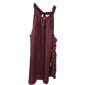 NWT Burgundy Olivia Grey Blouse